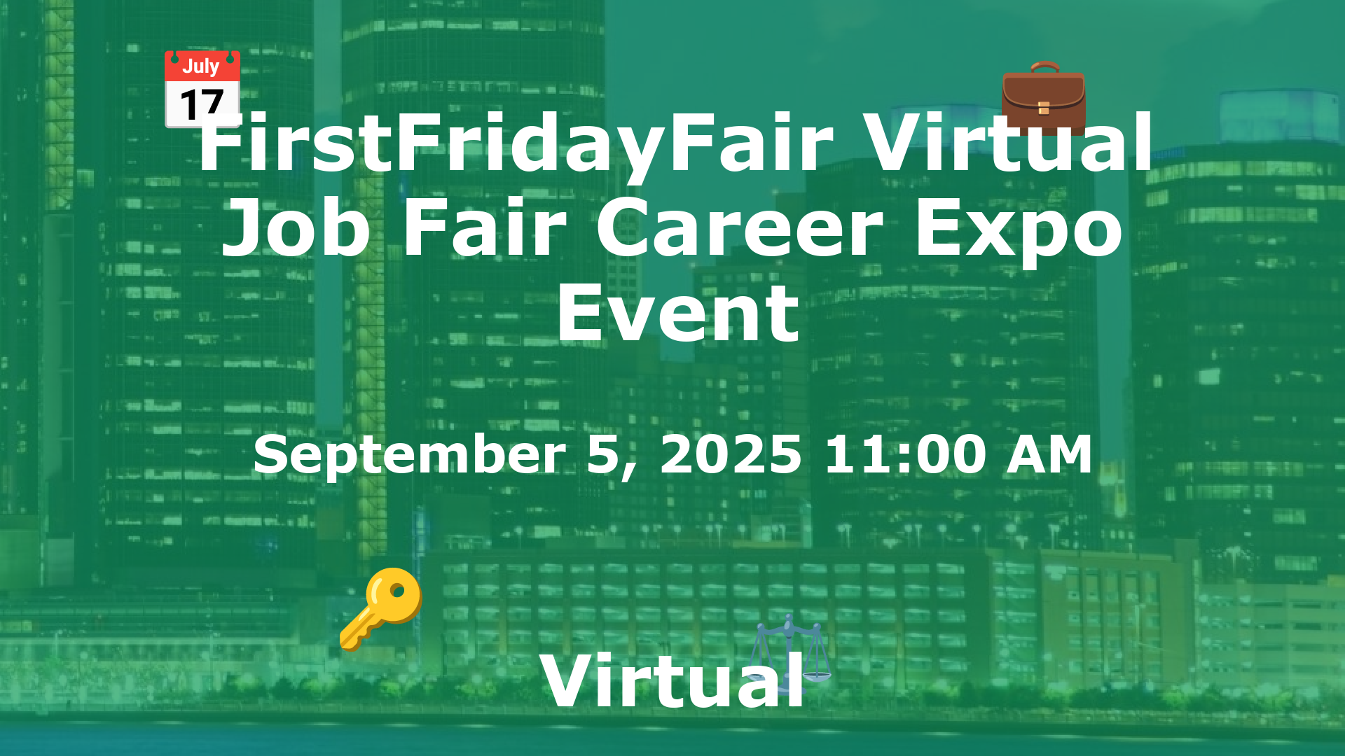 FirstFridayFair Virtual Job Fair Career Expo Event event image